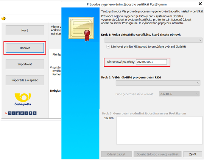 V�m�na certifik�tu